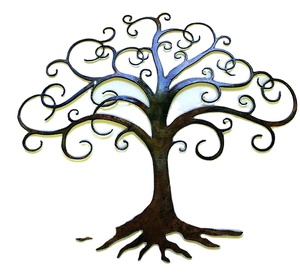 Decorazione Murale in Acciaio Corten <span class=keywords><strong>Albero</strong></span> della Vita, Insegna in Acciaio, Arte Metallica per Decorazione Pareti - Product Image 1