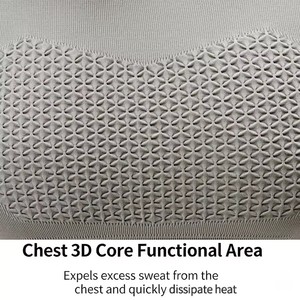เสื้อยืดออกกำลังกายผู้ชายแบบถัก ระบายอากาศ แห้งเร็ว กระชับรูปทรง รับผลิตตามแบบ พิมพ์ลายได้ 97% ไนลอน 3% สแปนเด็กซ์ ทรงเข้ารูป สีพื้น ไม่มีลวดลาย - Product Image 4