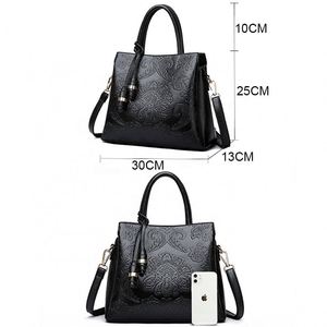 Bolsos de mensajero de cuero Vintage de alta calidad para mujer, bolso de hombro tipo bandolera, bolso de mano informal para mujer, invierno y primavera - Product Image 2