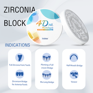 Bloc de Zircone Multicouche 4D-ML <span class=keywords><strong>Aconia</strong></span> Glorious Cercon 98mm pour Laboratoire Dentaire - Prix Fabricant - Product Image 4