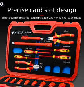 Set di Utensili Isolati Certificati VDE 1000V, 19 Pezzi in Acciaio CR-V, Kit di Riparazione per Elettricisti, Cacciaviti, Pinze, Manutenzione Industriale OEM - Product Image 4