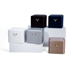 Wholesale Custom Luxury PU LED Light Jewelry <b>Boxes</b> for Necklaces Luxury Customised PU Gift Jewellery Storage Solutions - Product Image 6