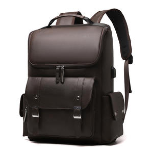 Retro Large Capacity USB Port Men's <b>Backpack</b> <b>Waterproof</b> Multifunction Business <b>Backpack</b> Daily Travel Bag for Sport - Product Image 3