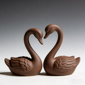 Statuetta di Cigno Bianco - Scultura in Resina per Elegante Decorazione di Giardini e Cortili - Product Image 5