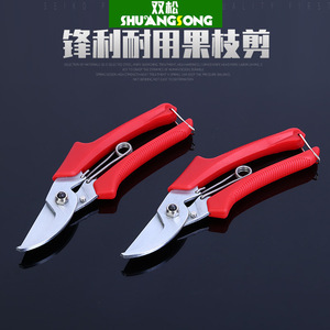Domestic 120 Pruning Shears Stainless Steel Hand Pruner For Garden Tree Trimming 20-30 Mm Red Handle - Product Image 3