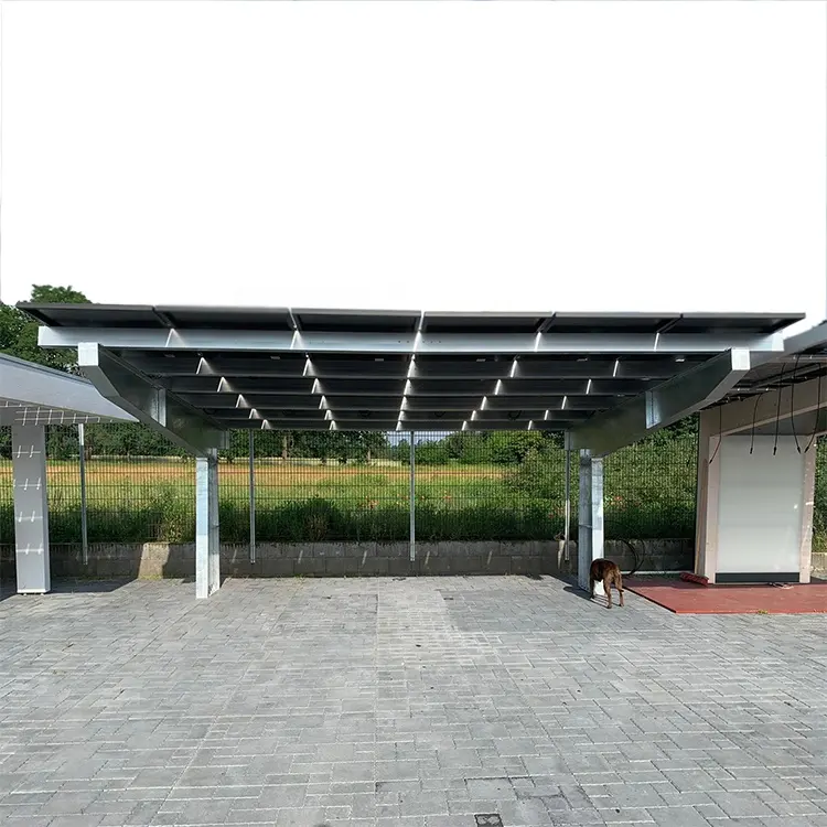 2023 새로운 디자인 T-프레임 탄소 강철 태양 광 장착 carport