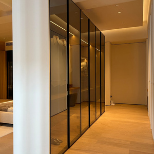 Benovo <span class=keywords><strong>Armadio</strong></span> Angolare Moderno di Lusso a 3 Ante con Vetro, Cabina <span class=keywords><strong>Armadio</strong></span> per Hotel, Ensemble Chambre De Luxe - Product Image 1