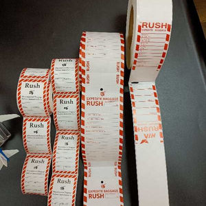 थोक के लिए कस्टम लोगो मुद्रित स्थायी चिपकने वाला एयरलाइन भीड़ सामान टैग यात्रा - Product Image 5