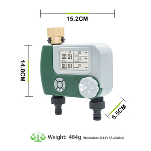 Ningbo Boxi Mới Kim Loại Kết Nối 2 Khu Vườn Thông Minh Hẹn Giờ Của Pin Nước Điện Không Thấm Nước Kỹ Thuật Số Tap <span class=keywords><strong>Timer</strong></span> - Product Image 5