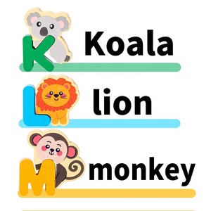 Gỗ bảng chữ cái Câu Đố động vật cho trẻ mới biết đi, ABC thư phù hợp với trò chơi cho trẻ em tuổi 3 +, mầm non sớm học đồ chơi giáo dục - Product Image 5