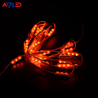 Module LED miniature 40x12mm, lumière rouge, indice de protection IP68, dimmable, puce SMD 2835, DC12V