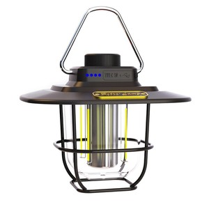 Lampe rétro LED, lanterne de camping rechargeable, lumière portable d'extérieur pour tente de camping - Product Image 2