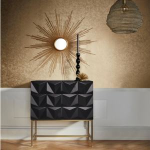 ตู้เก็บของข้างโซฟาไม้ 2 ประตู สไตล์นอร์ดิกสมัยใหม่สำหรับห้องนั่งเล่น - Product Image 4