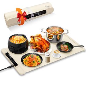 Square Silicone Portable Coil Board Touch Control Adjustable Temperature Soft Flexible Household Multi-Person Dining Silicone Ma - Product Image 1