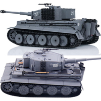 Tanques Tiger RC 1/24, Kits de Modelos de Juguetes a Control Remoto, Vehículo de Disparo Eléctrico Tiger Alemán con Control Remoto de 2.4g, Juguetes Educativos