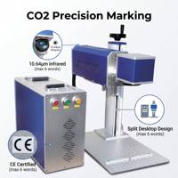 Máquina Marcadora Láser CO2 CNC de Alta Precisión, Nueva, Fácil de Operar, Compatible con AI, BMP, DXF, DST, Refrigerada por Aire, CE, 1.5 Años de Garantía