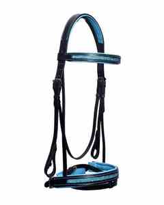 Brida Turquesa Full-Shetty Comfort para Caballos Tamaño Diamante Hecho de Cuero - Product Image 1