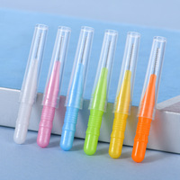 Consommables dentaires écologiques, brosses interdentaires avec poils en nylon et manche en plastique pour le nettoyage et l'entretien de l'hygiène bucco-dentaire