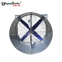 Ventilateur d'extraction industriel à double porte, à entraînement direct, moteur AC/EC, électrique, OEM, pour poulailler, hangar d'élevage, ventilation, 50 pales