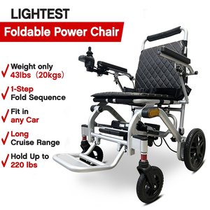 Silla de Ruedas Eléctrica KSM-603, Económica, Ligera, de Aleación de Aluminio, Plegable, Portátil, Solución de Movilidad para Viajes, Motor sin Escobillas - Product Image 5