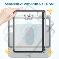 Pour iPad 2024 Air 13 pouces 2024 nouvelle annonce PU veille automatique avec fente pour stylo étui pour tablette bleu
