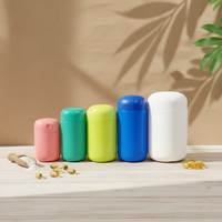 Bouteille en plastique PET/HDPE aux couleurs personnalisées, pour la nutrition sportive, les protéines/l'huile de poisson/les capsules