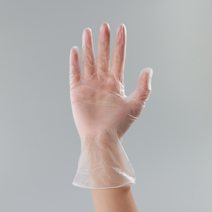 Food Service Disposable Vinyl <b>Gloves</b> 24CM Silicone-Free Powder-Free Non Sterile Clear Smooth Texture Customizable - Product Image 2