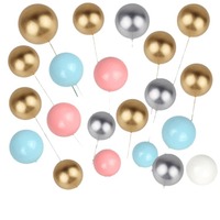 Mate fausse boule 20 pièces boule mixte un sac anniversaire mat gâteau boule décoration topper