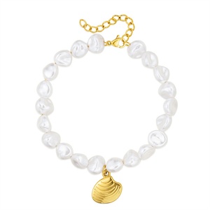 Vintage Luxury Pearl <b>Bracelet</b> Custom Gold Plated Charm <b>Bracelets</b> Women - Product Image 1