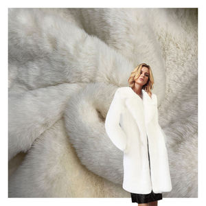 Factory <span class=keywords><strong>Outlet</strong></span> Poliéster Bonded Mink Fox Fabric Tejido de gamuza de punto Soft Faux Fur Prendas colchones Doble cara resistente al desgarro - Product Image 2