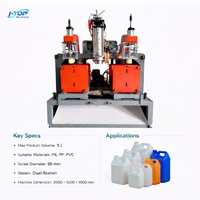 Machine de soufflage semi-automatique directe usine pour bidons de 1 gallon en PEHD, conteneurs de détergent et fûts chimiques