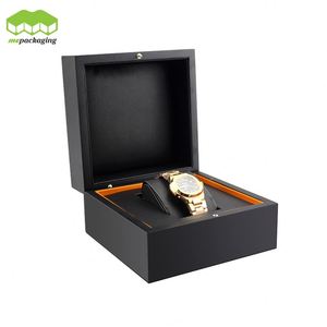Lujo personalizado logotipo impreso barato cuadrado <span class=keywords><strong>de</strong></span> madera para regalo <span class=keywords><strong>mujer</strong></span> hombre con almohada reloj caja <span class=keywords><strong>de</strong></span> embalaje - Product Image 1
