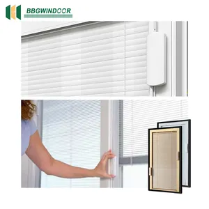 Minetal built-in insulated louver glass with aluminium adjustable louver