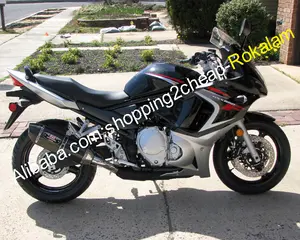 Kit de carénage de moto bleu, noir, argent, rouge, pour Suzuki Katana GSX 650F, GSX650F, pièces 2008, 2009, 2010, 2011, 2012, 2013, GSX650, GSX 650 F