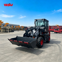 Chargeuse-pelleteuse diesel 4x4, type JCB 6T 8T, par CNMC, rouge, 4 roues motrices
