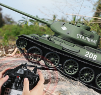 Modèle de char à chenilles militaire électrique télécommandé soviétique