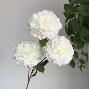 Flores de Hortensia Blancas Artificiales de Alta Calidad al por Mayor, Tacto Real, Látex y Seda, Decoración para Bodas y Graduaciones - Product Image 6