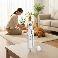 Coupe-ongles pour animaux de compagnie avec lumière LED pour chien et chat, coupe-ongles rechargeable, outil de toilettage sûr et professionnel, coupe-ongles