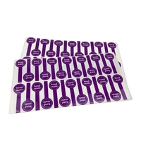 Sovereign Minimalistischer Handgefertigter Aufkleber Langer Streifen Kreisförmiger Rand Mattschwarzes Finish für Bäckereiverpackungen Fortschrittliches Design