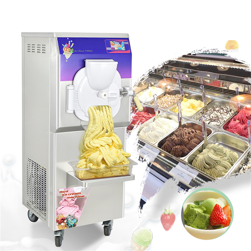 CE ETL Mesin Gelato Komersial Mesin Bola Es Krim, Keras Melayani Produsen Italia Turki Mesin Es Krim Keras