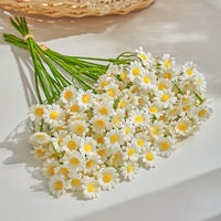 Petite fleur artificielle en soie, branche unique, écologique, réutilisable, pour la décoration de table de banquet, mariage et maison