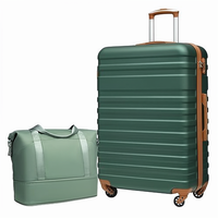 Ensembles de bagages légers avec fermeture éclair, ensembles de valises 5 pièces, sac de voyage, trousse de toilette, sacs de voyage