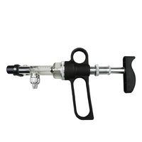 Pistolet d'injection continue de 0.1 à 1ml, outil pour animaux de compagnie, à Double baril, pour volaille, poulet