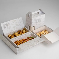 Boîtes en papier écologiques pour sushis, fruits, chocolat, matériau recyclé, emballage de desserts pour la restauration, séparateurs, plateau à sauce pour les fêtes
