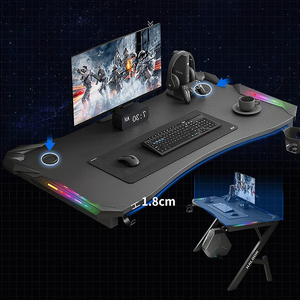 Ensemble Chaise et Table de Gaming en Gros pour <span class=keywords><strong>PC</strong></span>, Table de Course Informatique avec Lumières LED RGB, Table de Jeu pour Gamers - Product Image 6