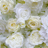 Mur de fleurs artificielles en soie blanches Sunwedding pour décoration de mariage, Noël, remise de diplôme, Pâques