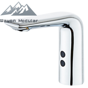 Wayon thương mại cấp tự động cảm biến vòi đồng cơ thể Chrome kết thúc cho nhà vệ sinh công cộng xây dựng mô-đun dự án cung cấp - Product Image 5