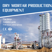 Ligne de production de mortier sec haute capacité 10-20 TPH, usine de fabrication automatique d'adhésif pour carrelage avec mélangeur à double arbre