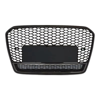 Grille de pare-chocs avant nid d'abeille style RS5 effet fibre de carbone pour Audi A5 S5 B8.5 2012-2016
