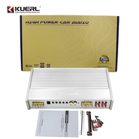 Amplificateur 1 canal 12V 2000W RMS pleine bande, amplificateur de puissance élevé pour les crossovers et les égaliseurs d'amplificateur de voiture de classe D